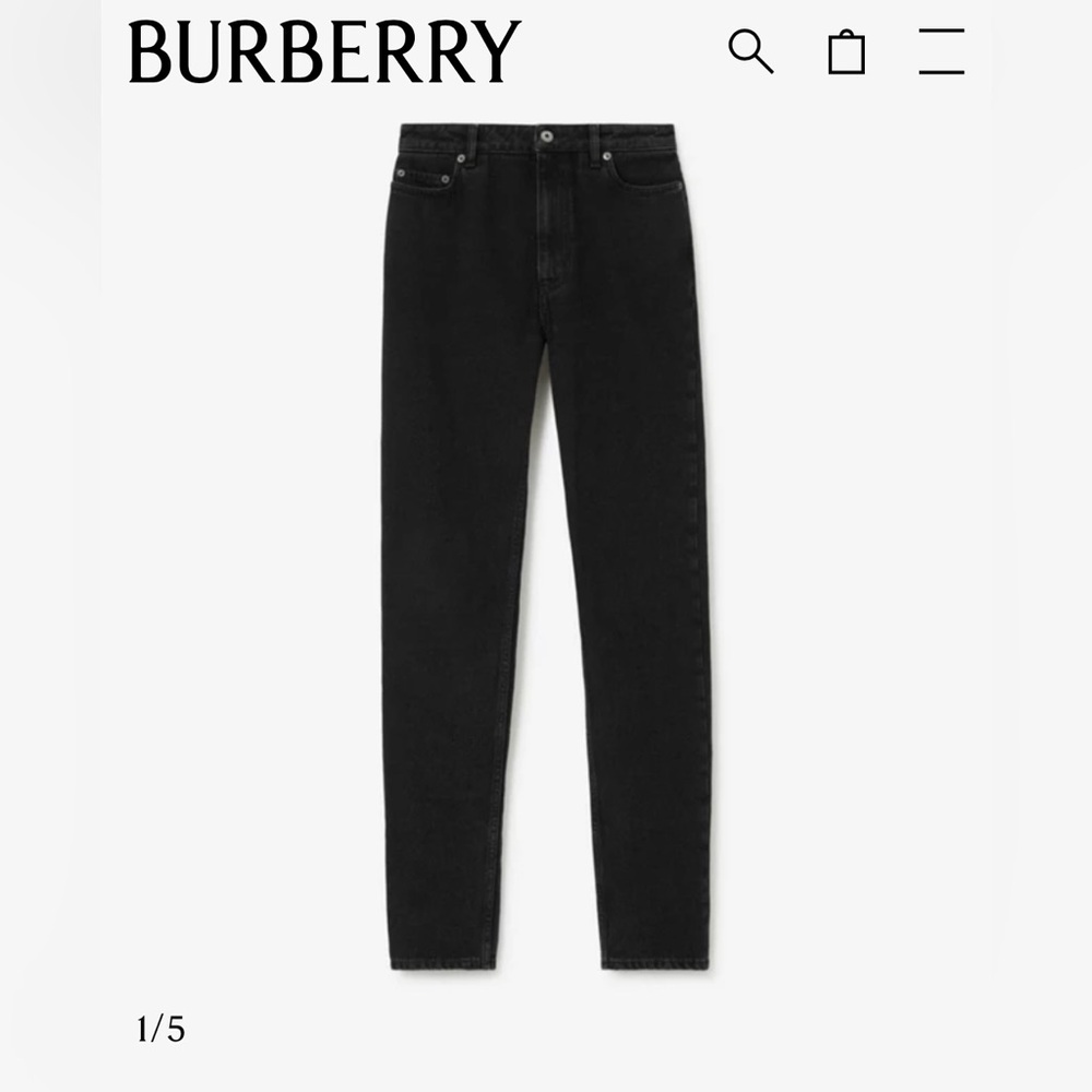Burberry kids black jeans